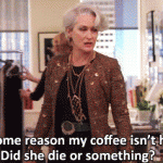 Geen koffie halen maar poetsen!