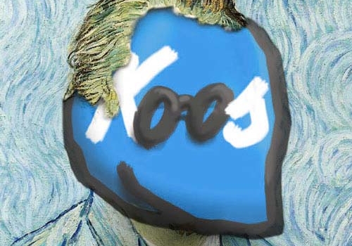 Zelfportret van Koos