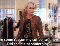 Getting work done instead of getting coffee