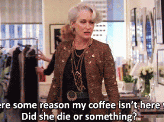 Geen koffie halen maar poetsen!